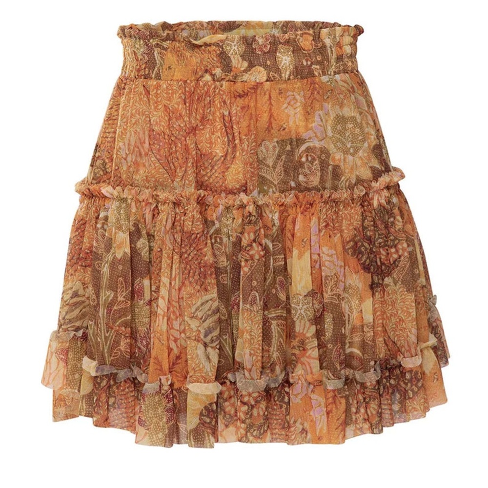 Autumn Floral Mini Skirt